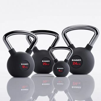 Kettlebell gumowany HAMMER PREMIUM 16 kg