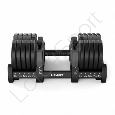 Zestaw hantli regulowanych HAMMER STRONGLOCK 8.0 2 x 23 kg