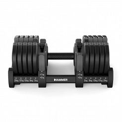 Zestaw hantli regulowanych HAMMER STRONGLOCK 8.0 2 x 23 kg