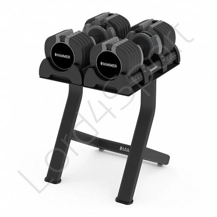 Zestaw hantli regulowanych ze stojakiem HAMMER STRONGLOCK 8.0 2 x 23 kg