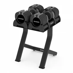 Zestaw hantli regulowanych ze stojakiem 2 x 23 kg HAMMER STRONGLOCK 8.0