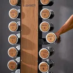 Zestaw hantli drewniano-stalowych 1-10 kg ze stojakiem HAMMER - 4