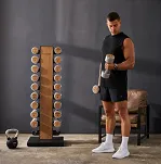 Zestaw hantli drewniano-stalowych 1-10 kg ze stojakiem HAMMER - 6