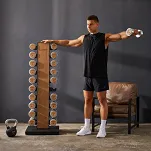 Zestaw hantli drewniano-stalowych 1-10 kg ze stojakiem HAMMER - 7