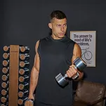 Zestaw hantli drewniano-stalowych 1-10 kg ze stojakiem HAMMER - 8