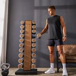 Zestaw hantli drewniano-stalowych 1-10 kg ze stojakiem HAMMER - 9