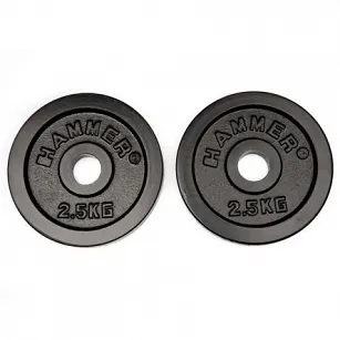 Obciążenie czarne HAMMER 2x2,5kg