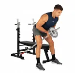 Ławka treningowa ze stojakiem HAMMER FORCE 4.0 (składana) - 14