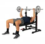 Ławka treningowa ze stojakiem HAMMER FORCE 4.0 (składana) - 15