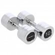 Zestaw hantli chromowanych CHD 1 kg - 10 kg HMS - 10