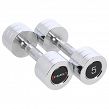 Zestaw hantli chromowanych CHD 1 kg - 10 kg HMS - 5