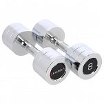 Zestaw hantli chromowanych CHD 1 kg - 10 kg HMS - 8