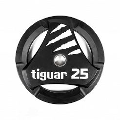 Obciążenie olimpijskie gumowane Tiguar 25 kg