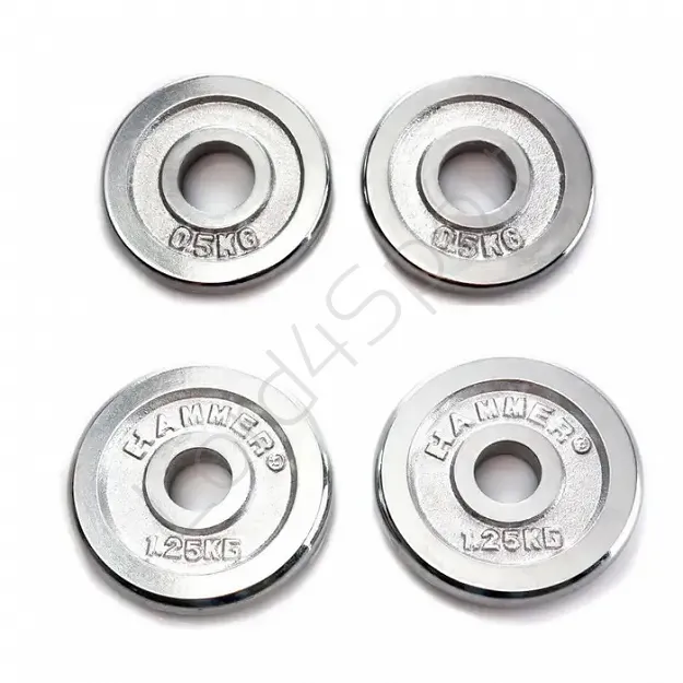 Obciążenia chromowane HAMMER 0,5kg / 1,25 kg