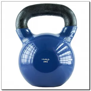 Kettlebell żeliwny pokryty winylem KNV 20 kg HMS