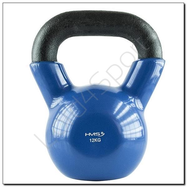 Kettelbell żeliwny pokryty winylem KNV 12 kg HMS