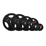 Obciążenie olimpijskie gumowane 15kg/51,5mm z uchwytem Platinum Fitness - 2