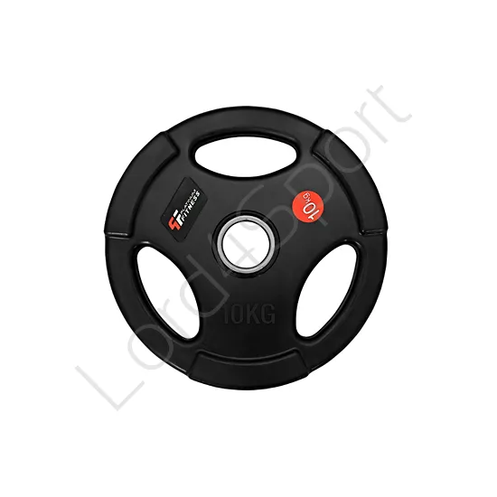 Obciążenie olimpijskie gumowane 10kg/51,5mm z uchwytem Platinum Fitness