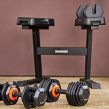 Zestaw hantli regulowanych ze stojakiem 2 x 25 kg HAMMER STRONGLOCK 4.0 - 11