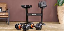 Zestaw hantli regulowanych ze stojakiem 2 x 25 kg HAMMER STRONGLOCK 4.0 - 11