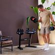 Zestaw hantli regulowanych ze stojakiem 2 x 25 kg HAMMER STRONGLOCK 4.0 - 16