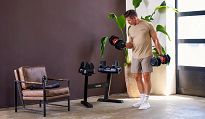 Zestaw hantli regulowanych ze stojakiem 2 x 25 kg HAMMER STRONGLOCK 4.0 - 16