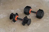 Zestaw hantli regulowanych ze stojakiem 2 x 25 kg HAMMER STRONGLOCK 4.0 - 6