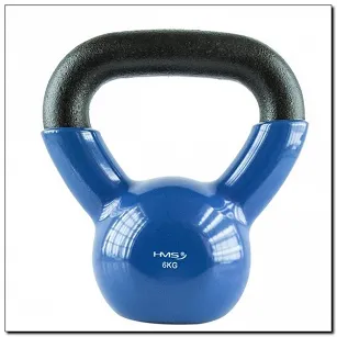 Kettlebell żeliwny pokryty winylem KNV 6 kg HMS