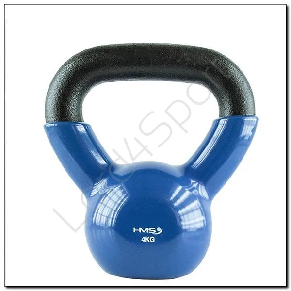 Kettlebell żeliwny pokryty winylem KNV 4 kg HMS