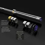 Gryf olimpijski GO450 220cm/50mm HMS z zaciskami Lock Jaw - 7