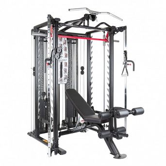 Brama treningowa z ławką FINNLO MAXIMUM INSPIRE SCS Smith Cage System