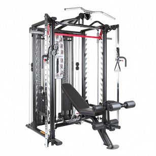 OSTATNIA SZTUKA!!! Brama treningowa z ławką FINNLO MAXIMUM INSPIRE SCS Smith Cage System