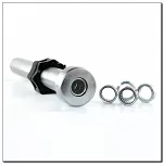 Gryf olimpijski GO320 183cm/50mm HMS z zaciskami Lock Jaw - 3