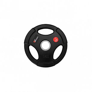 Obciążenie olimpijskie gumowane 5kg/51,5mm z uchwytem Platinum Fitness