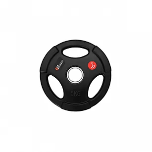 Obciążenie olimpijskie gumowane 5kg/51,5mm z uchwytem Platinum Fitness