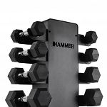 Zestaw hantli HEX 1-10 kg ze stojakiem HAMMER - 8