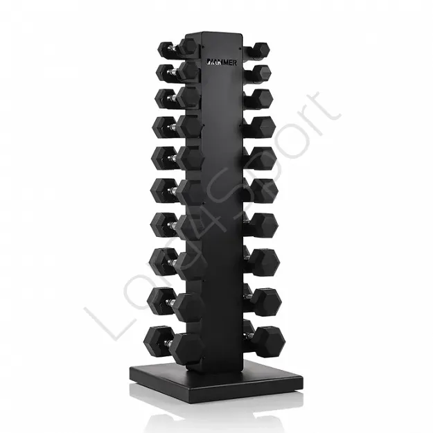 Zestaw hantli HEX 1-10 kg ze stojakiem HAMMER