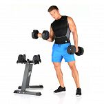 Zestaw hantli systemowych ze stojakiem FINNLO SMARTLOCK 2x20 kg - 7