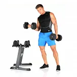 Zestaw hantli systemowych ze stojakiem FINNLO SMARTLOCK 2x20 kg - 7