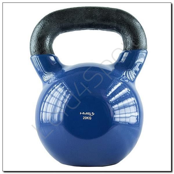 Kettelbell żeliwny pokryty winylem KNV 24 kg HMS