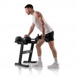 Zestaw hantli regulowanych ze stojakiem HAMMER SMARTLOCK 2x20 kg - 28