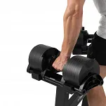 Zestaw hantli regulowanych ze stojakiem HAMMER SMARTLOCK 2x20 kg - 9