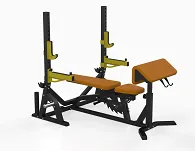 Ławka regulowana ze stojakami J-01 MASTER SPORT - 3