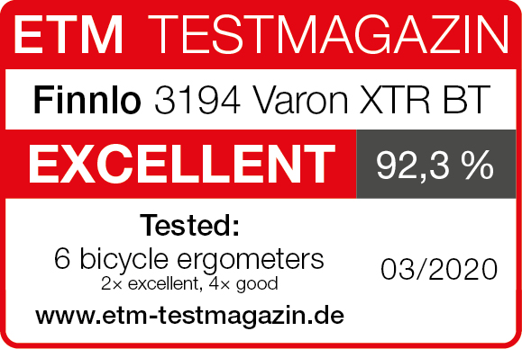 Zapraszamy do zapoznania się z wynikami testu roweru treningowego FINNLO VARON XTR BT w kategorii „Best Of”. Rower został przetestowany w magazynie ETM Testing.